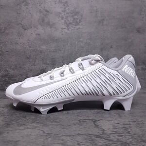 NIKE Vapor Edge 360 VC Football Cleats Mens 12 White‎ Metallic Silver